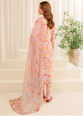 Printed Essentials by Farasha Embroidered Lawn 3 Piece Unstitched Suit FSH24 FPE-02 ETHNIC DEW
